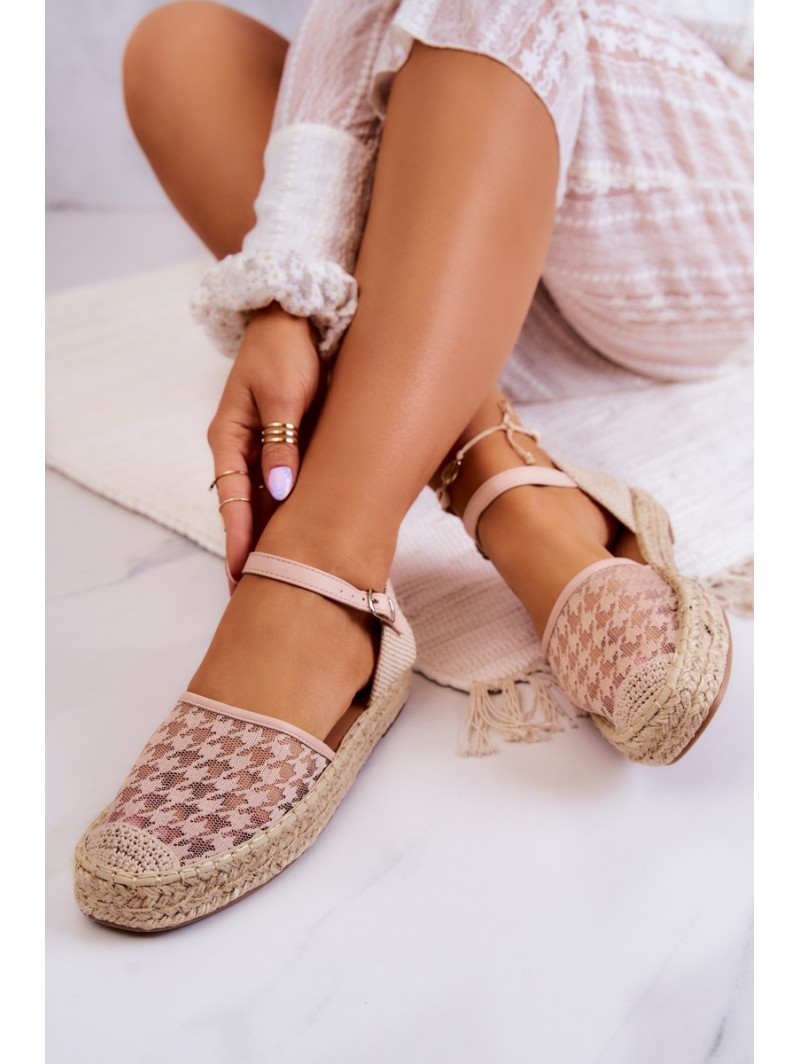 Women's Espadrilles With Buckle Nude Charlene