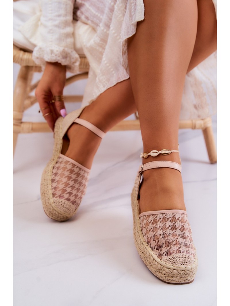 Women's Espadrilles With Buckle Nude Charlene