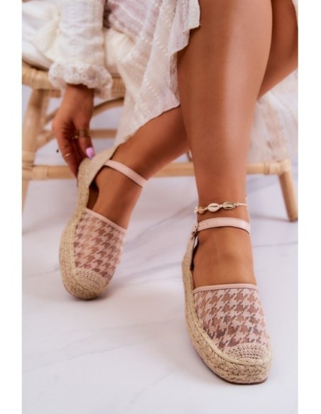 Women's Espadrilles With Buckle Nude Charlene