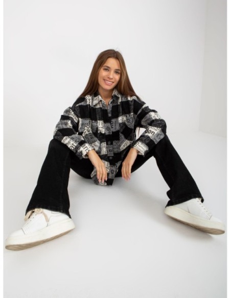 Marškiniai-DN-KS-3990.95P-juoda-balti