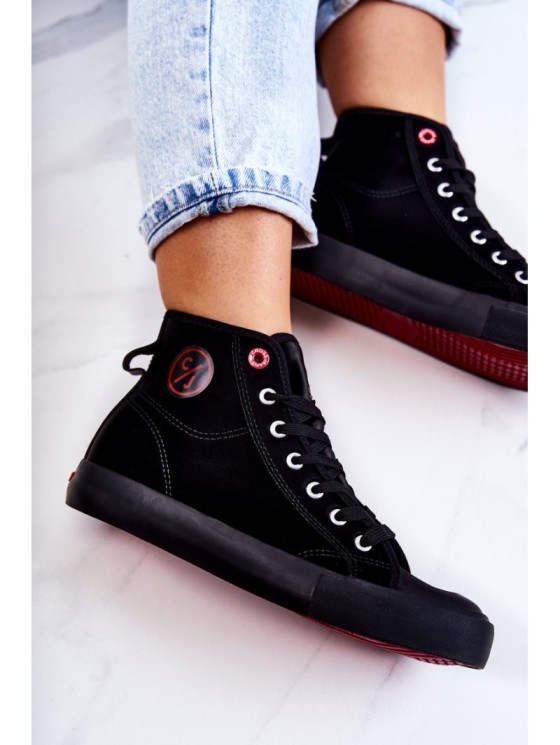 Women's High Sneakers Cross Jeans JJ2R4055C Black 2