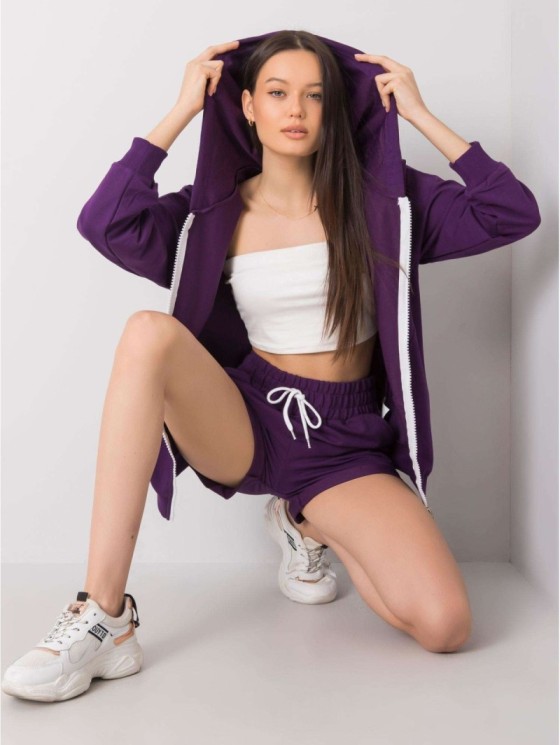 Laisvalaikio kostiumas-FA-KMPL-6391.39P-tamsiai violetinis 2