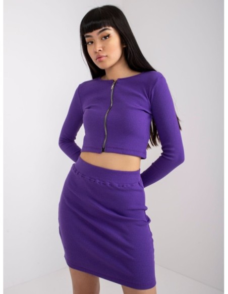 Laisvalaikio kostiumas-RV-KMPL-7526.03-tamsiai violetinis