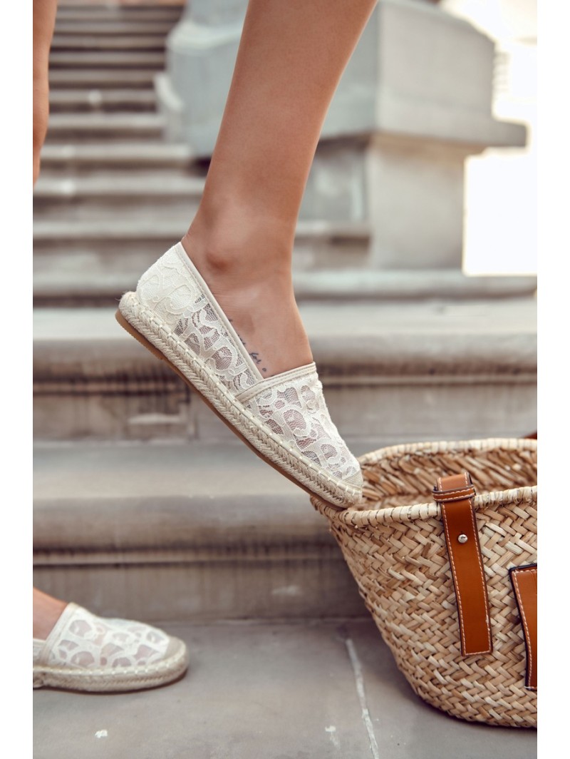 Classic Women's Espadrilles Openwork Beige Catris