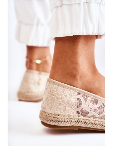 Classic Women's Espadrilles Openwork Beige Catris