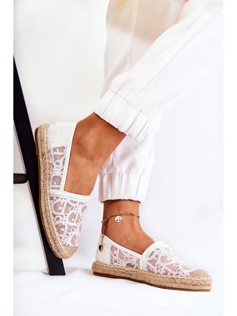 Classic Women's Espadrilles Openwork White Catris