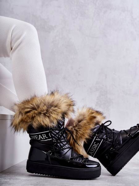 Šilti moteriški sniego batai su kailiu