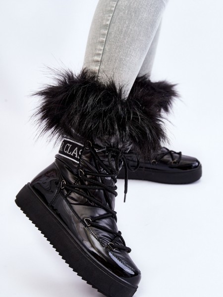 Šilti moteriški sniego batai su kailiu