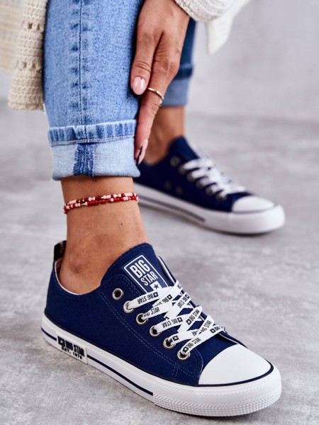 Tamsiai mėlyni Converse tipo batai