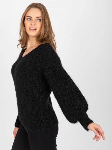 Vilnonis moheros megztinis moterims